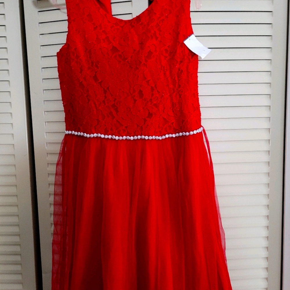 Girls Red Dress